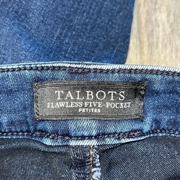 Talbots flawless five pocket jeans size 14P medium wash - Picture 6 of 8